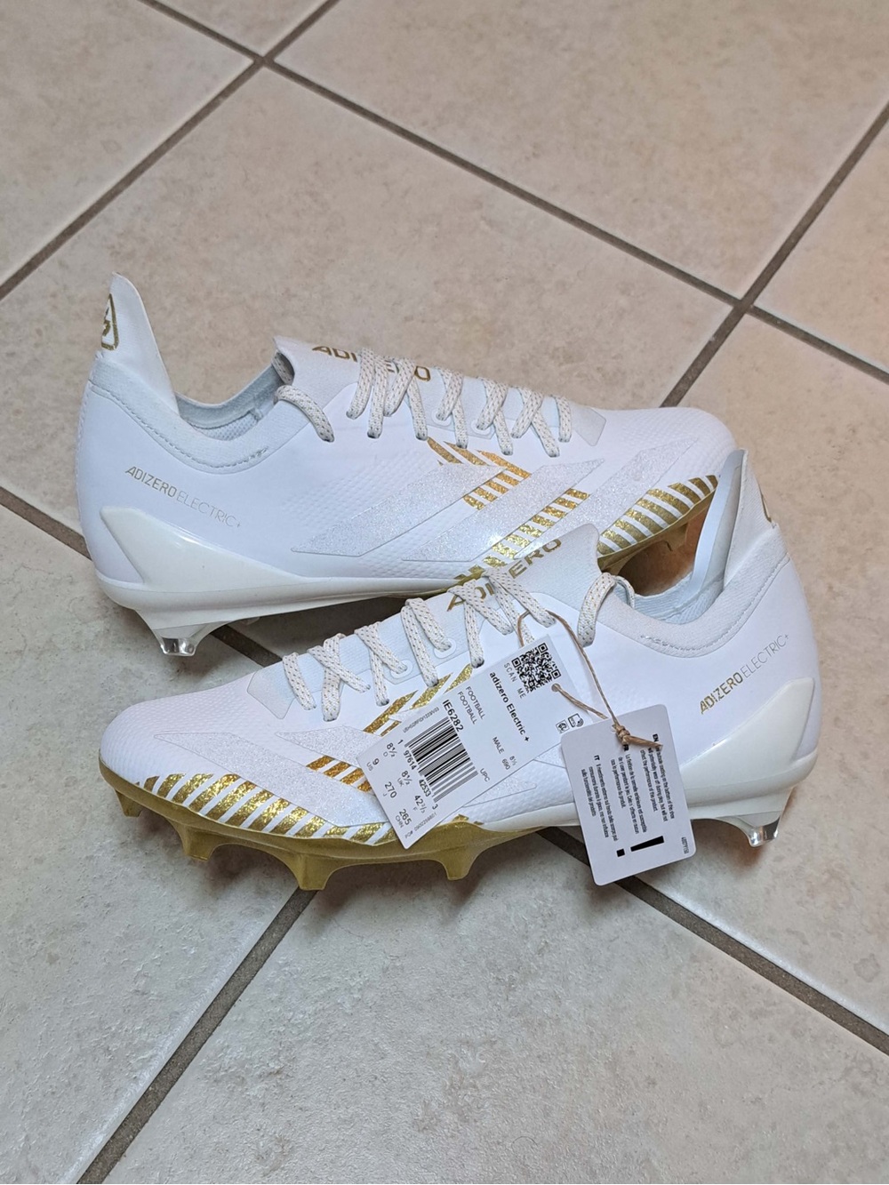Adidas Adizero Electric + II Football Cleats - Men's size 9